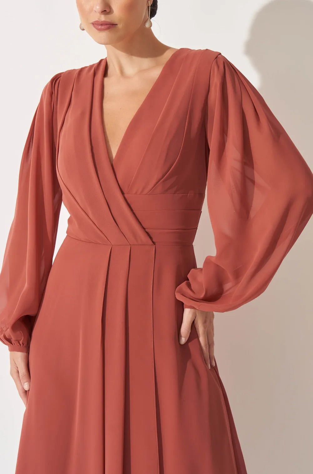 Vestido Dpsco Petra Terracota