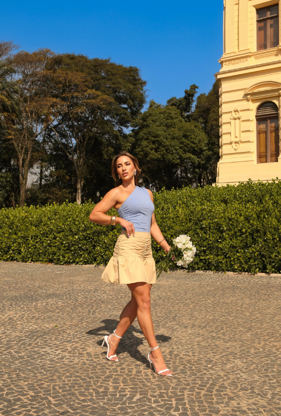 Saia Únicas Angelica Drapeada