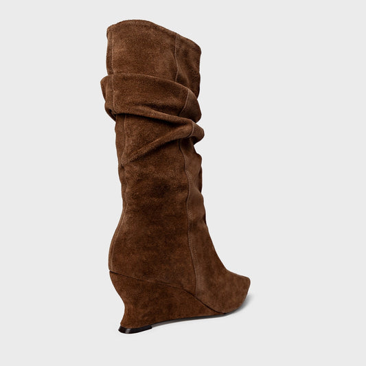 BOTA CARRANO SLOUCHY ANABELA SLIM C SUEDE
