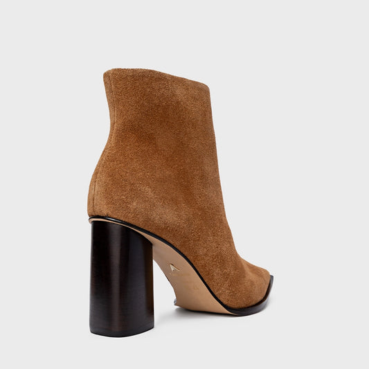 BOTA CARRANO SALTO OVAL COURO SUEDE