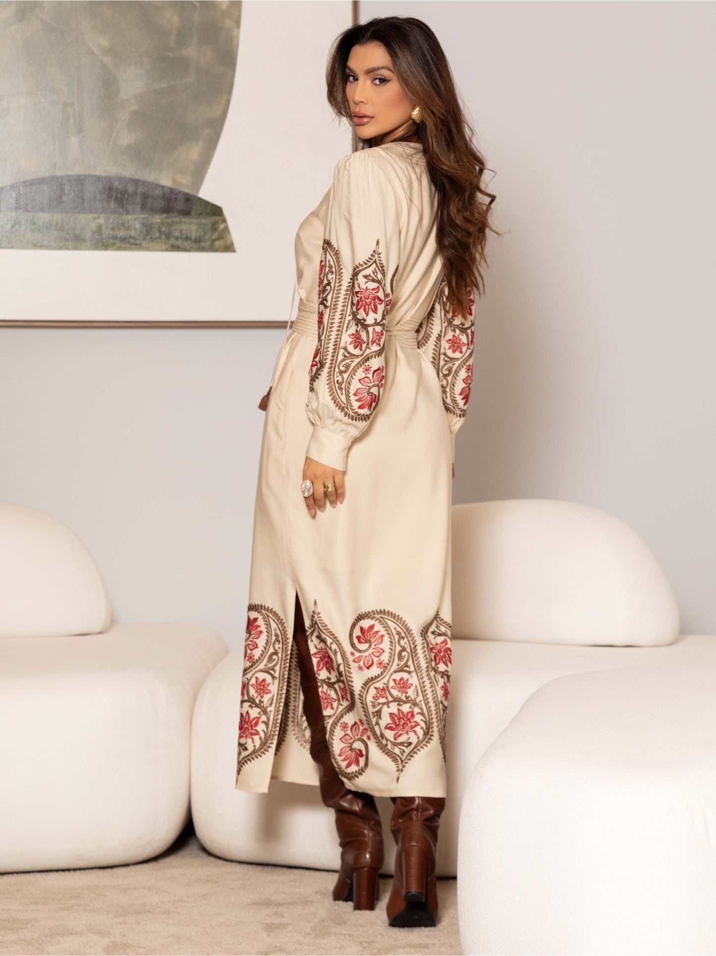 Vestido Luzia Fazzolli Becca Manteiga