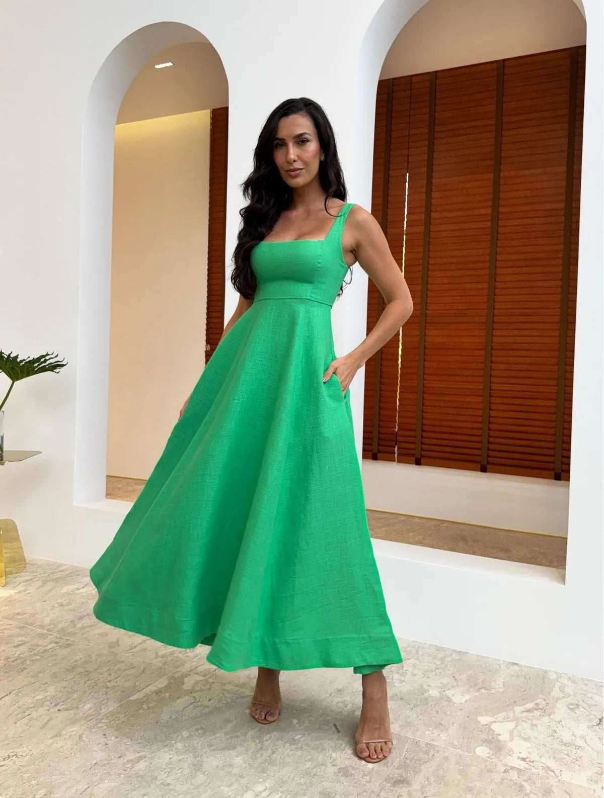 Vestido Cloude Anne Verde