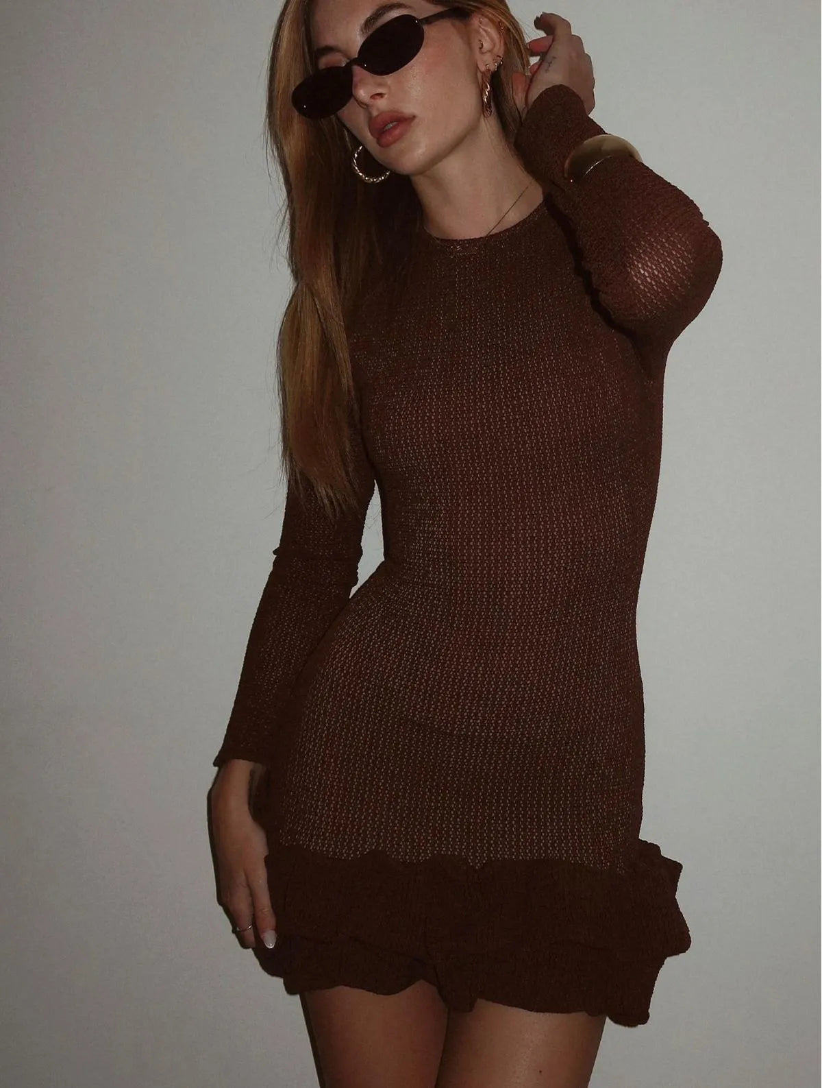 Vestido Cloude Monike Marrom