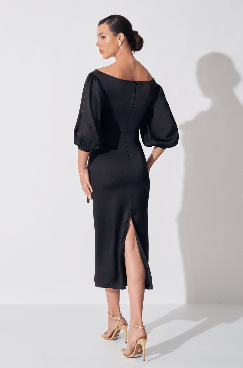 Vestido Dpsco Magnolia Preto/Branco