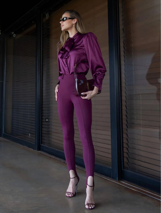 CALÇA CLOUDE CAROL VINHO