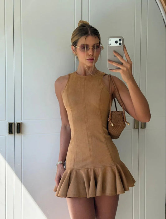 VESTIDO LUIZA CARAMELO