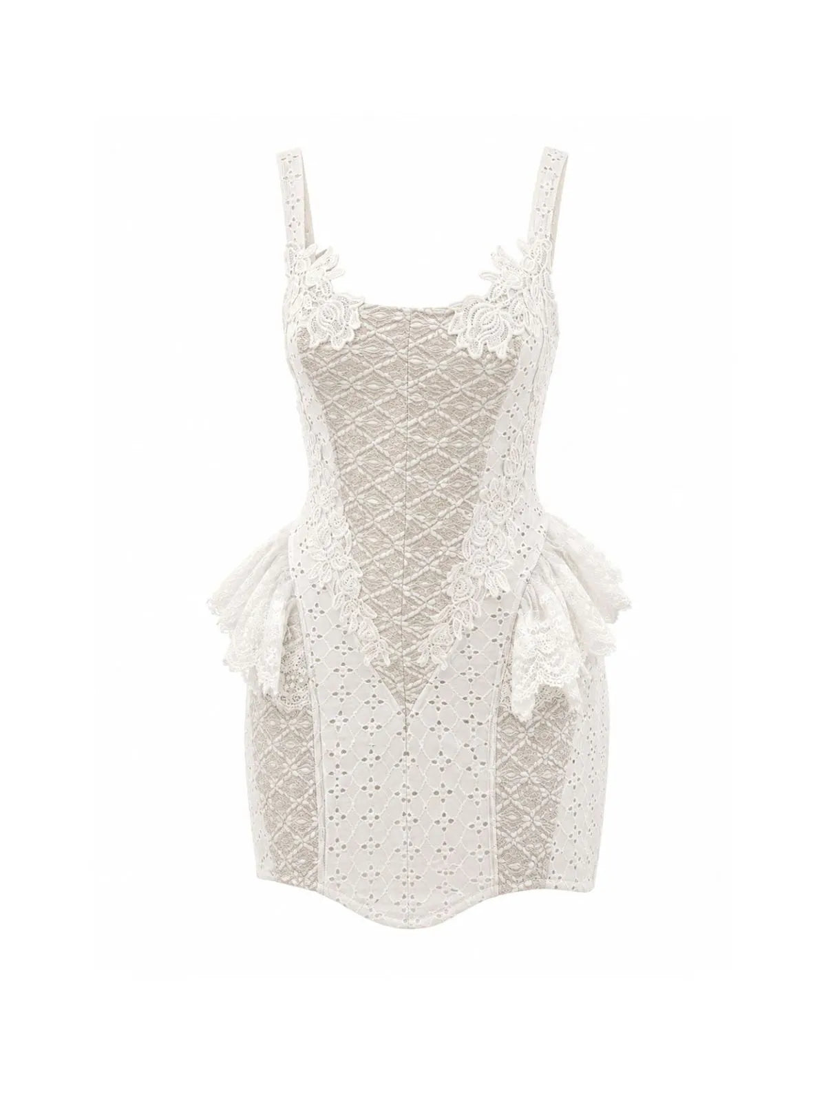 VESTIDO CLOUDE RAYANA OFF WHITE