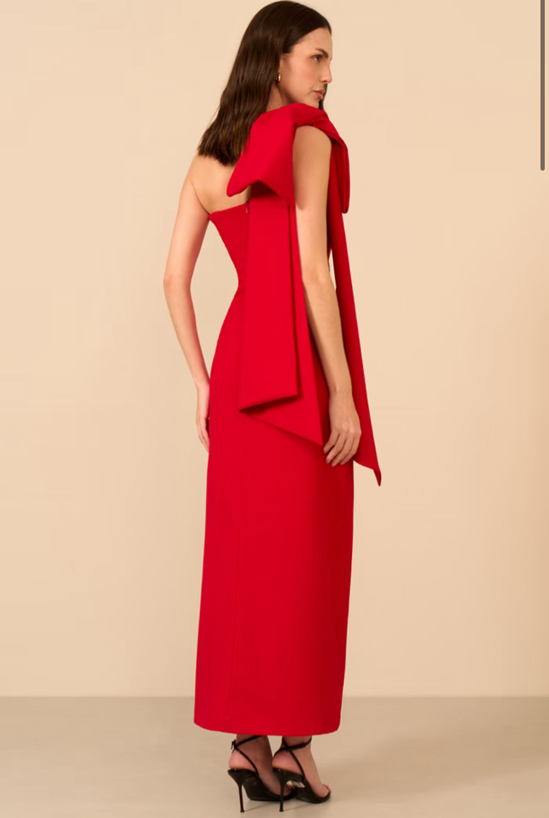 VESTIDO LULEG MIDI MAX LAÇO VERMELHO