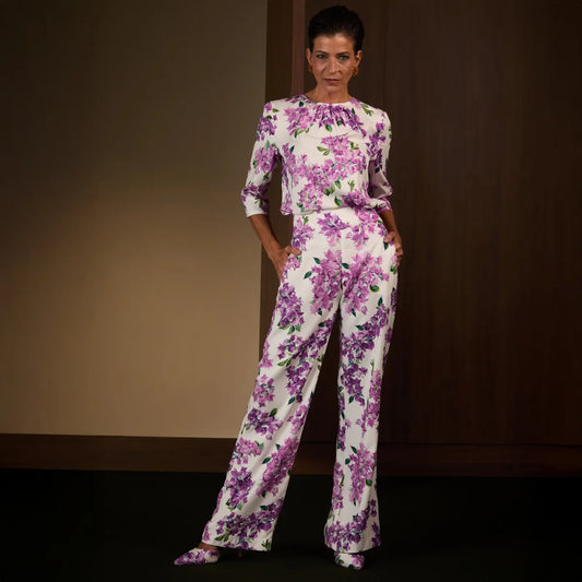 Blusa Lalibela Lilac Estampada