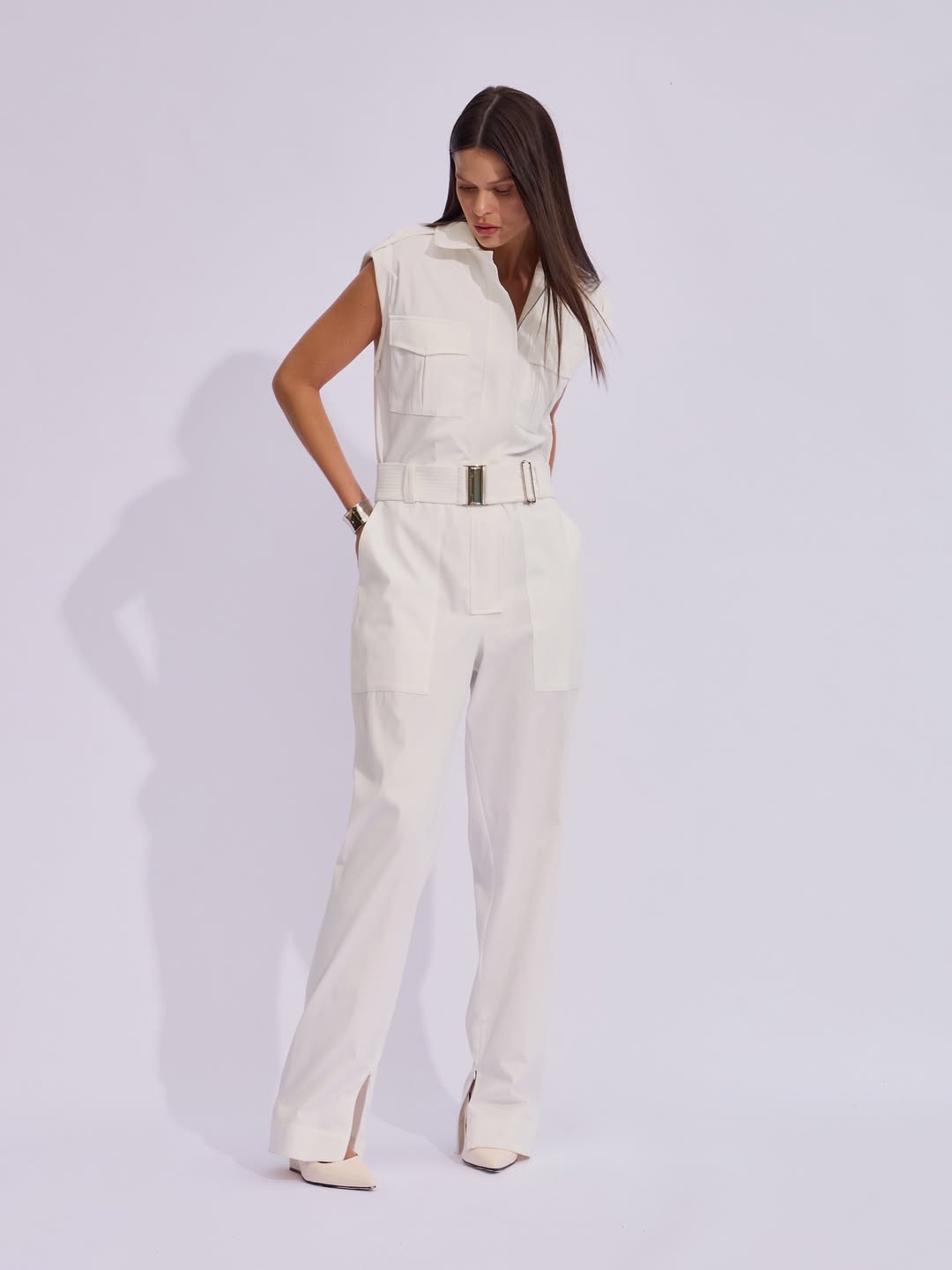 Macacão Raizz Alfaiataria Liliana Off White