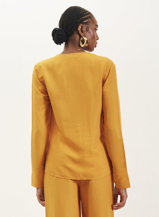 Blusa L'Cecci Preta Shell Manga Longa