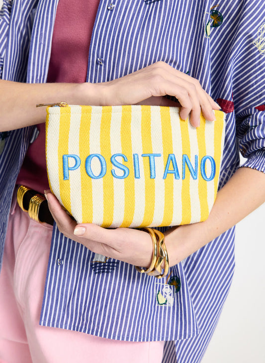 BOLSA LE LIS BLANC LISTRA AMARELA GIU POSITANO