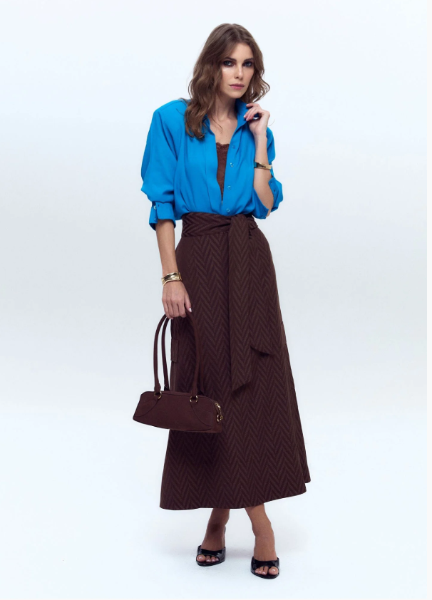 Top Raizz Camilla Renda Marrom