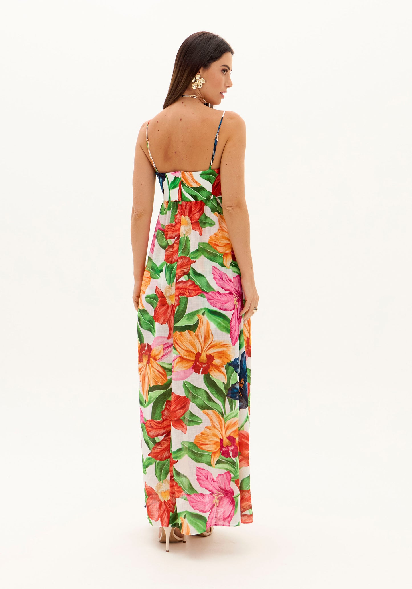 Blusa Amarante Alongada Floral