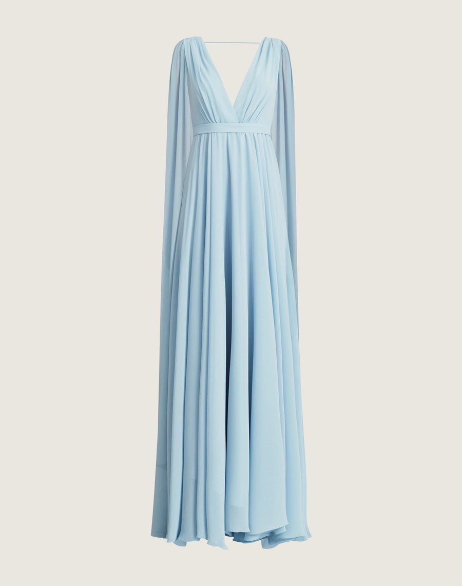 Vestido amissima longo justine azul