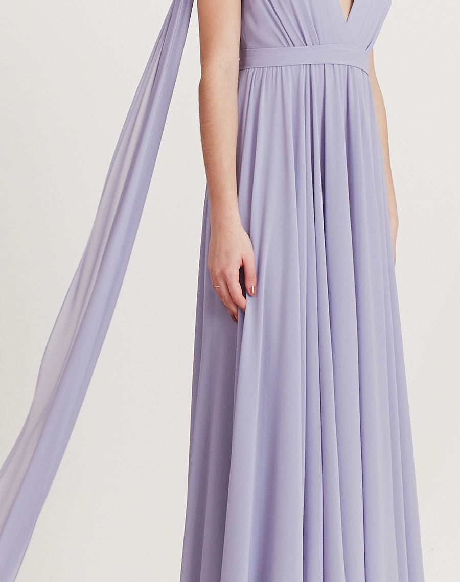 Vestido amissima longo justine roxo