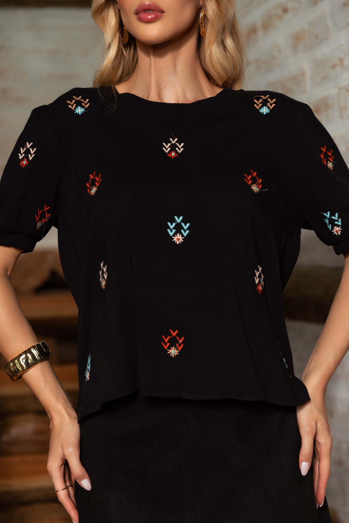 Blusa Artsy Vania Preto