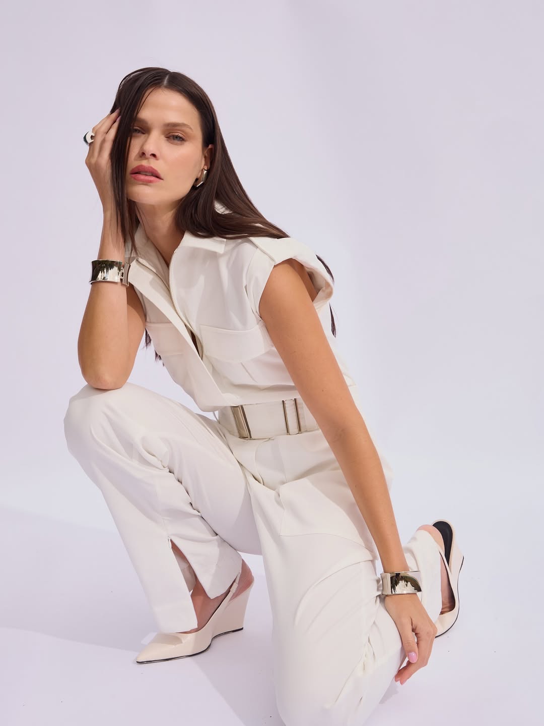 Macacão Raizz Alfaiataria Liliana Off White