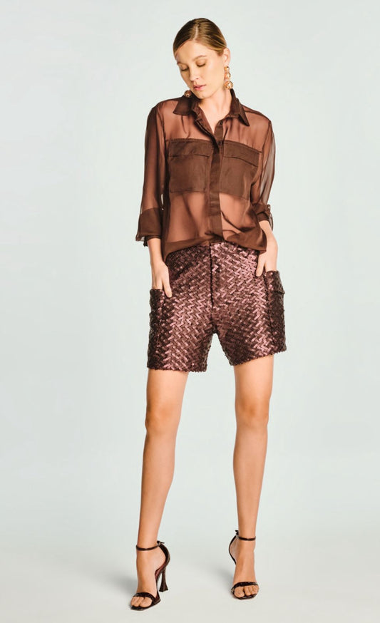 BERMUDA RAIZZ MARROM GLOW PAETE