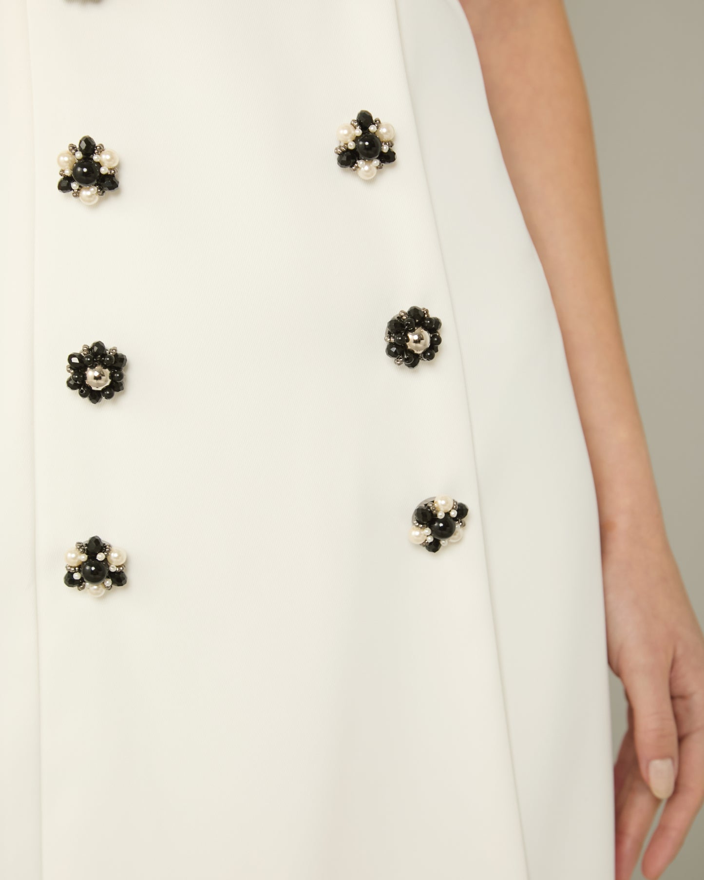 Vestido Anne Fernandes Faby Botoes Bordados