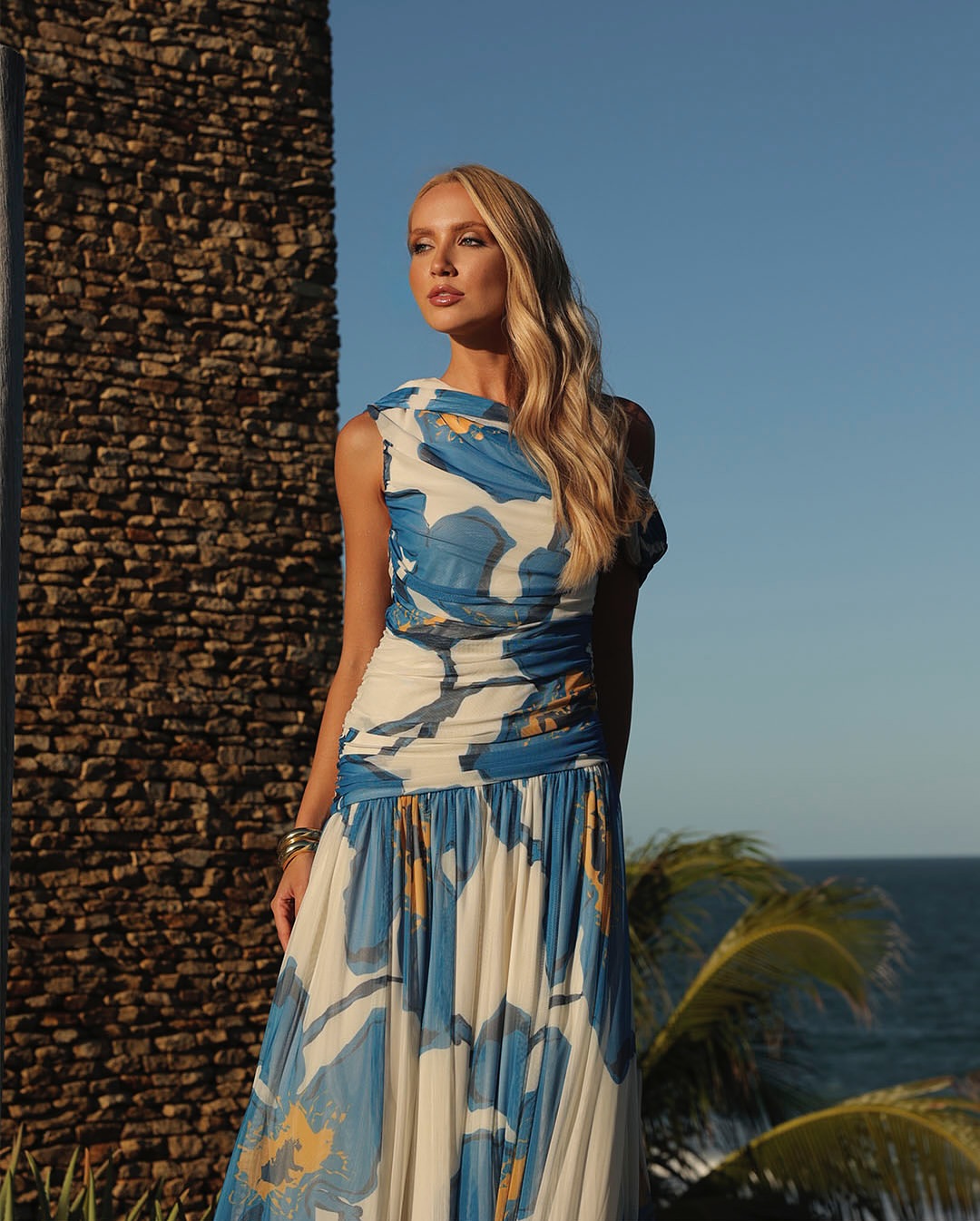 VESTIDO LULEG TULE ESTAMPADO ASSIM. VENEZA