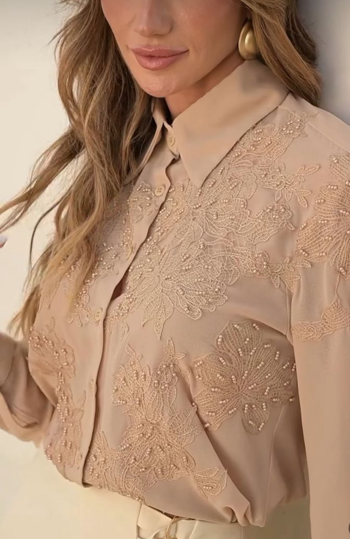 CAMISA DESNUDE KARINA BEGE