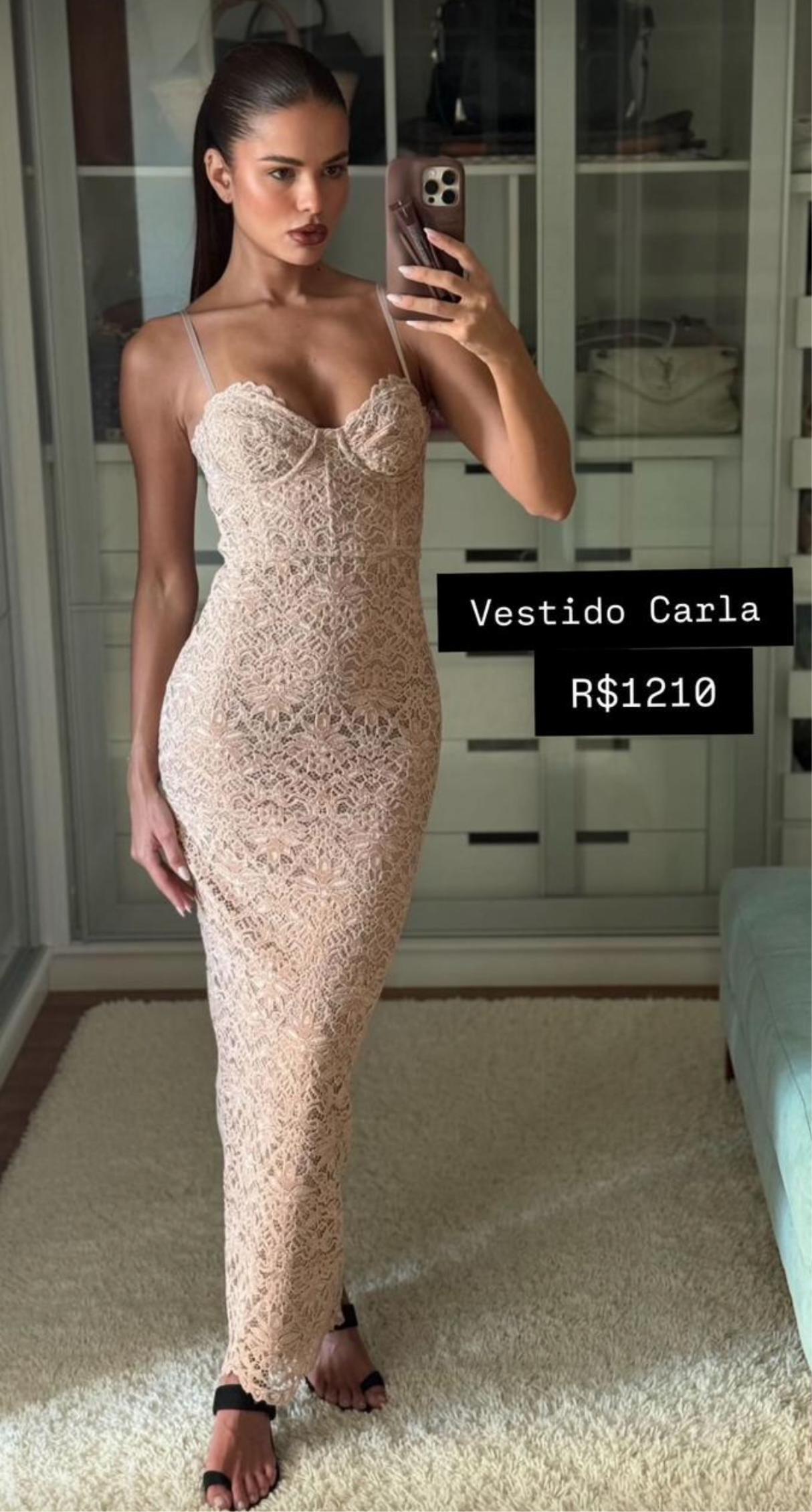 VESTIDO CLOUDE CARLA NUDE