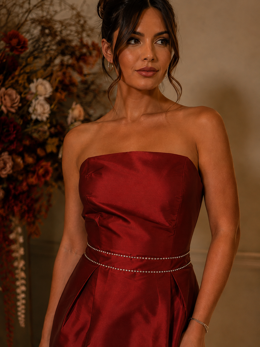 VESTIDO ARBOUR TAFETA DETALHES
