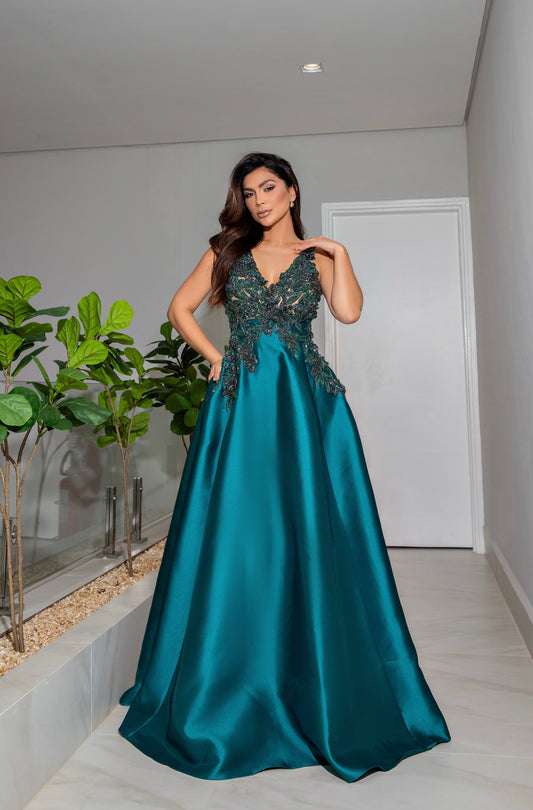 Vestido M.Rodarte Elisa Esmeralda