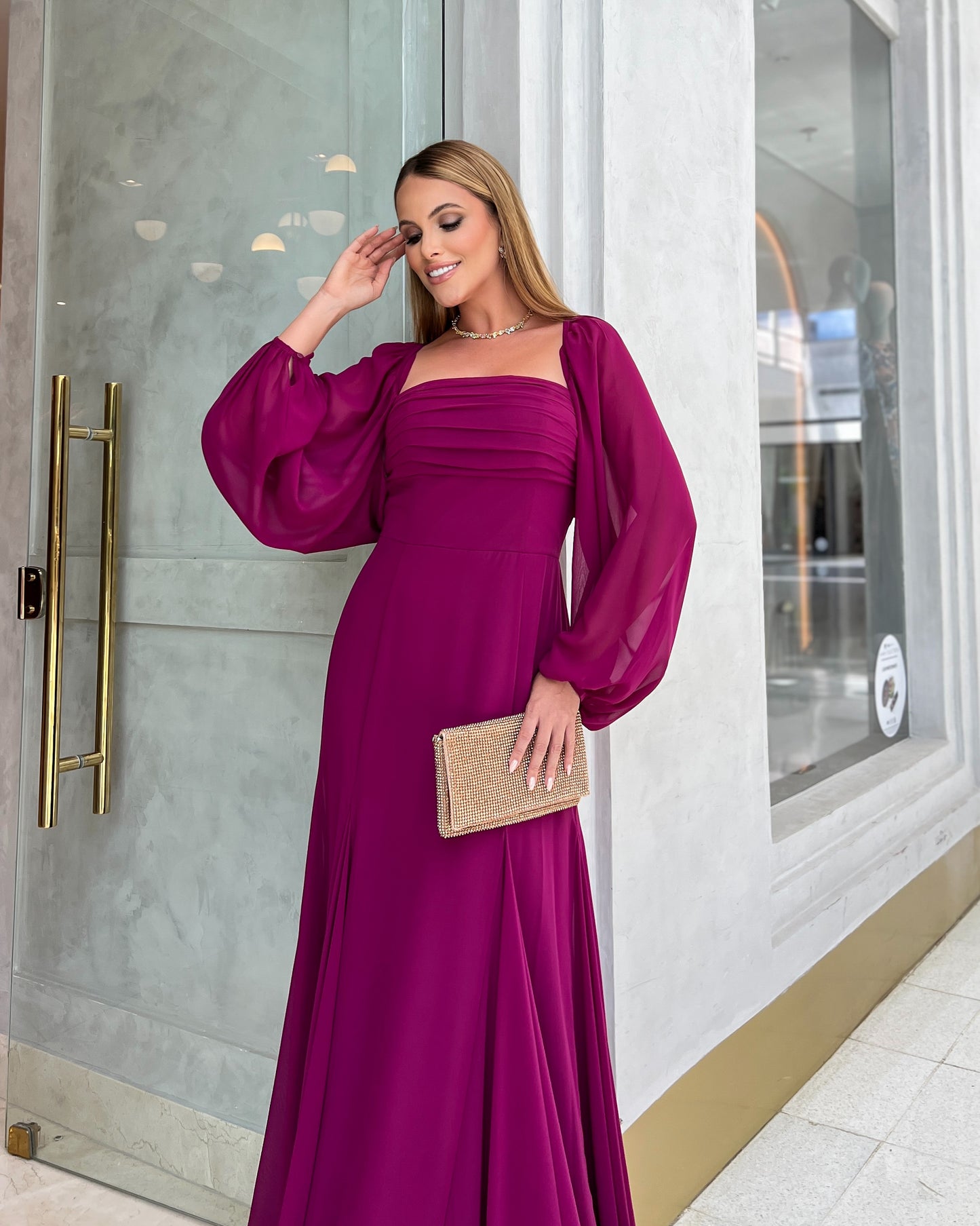 Vestido Dpsco Leyla Purpura