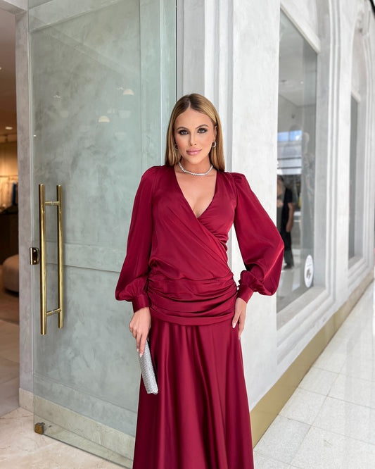 Vestido Dpsco Mabele Marsala