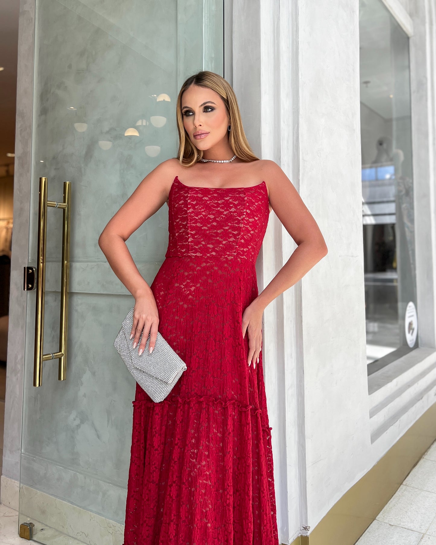Vestido Cloude Fani Vinho