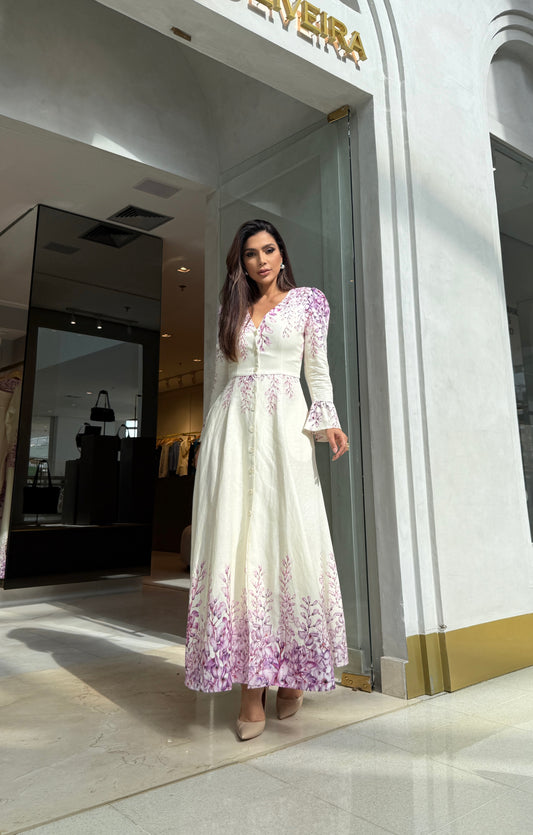 Vestido Lalibela Cindy Off Estampado