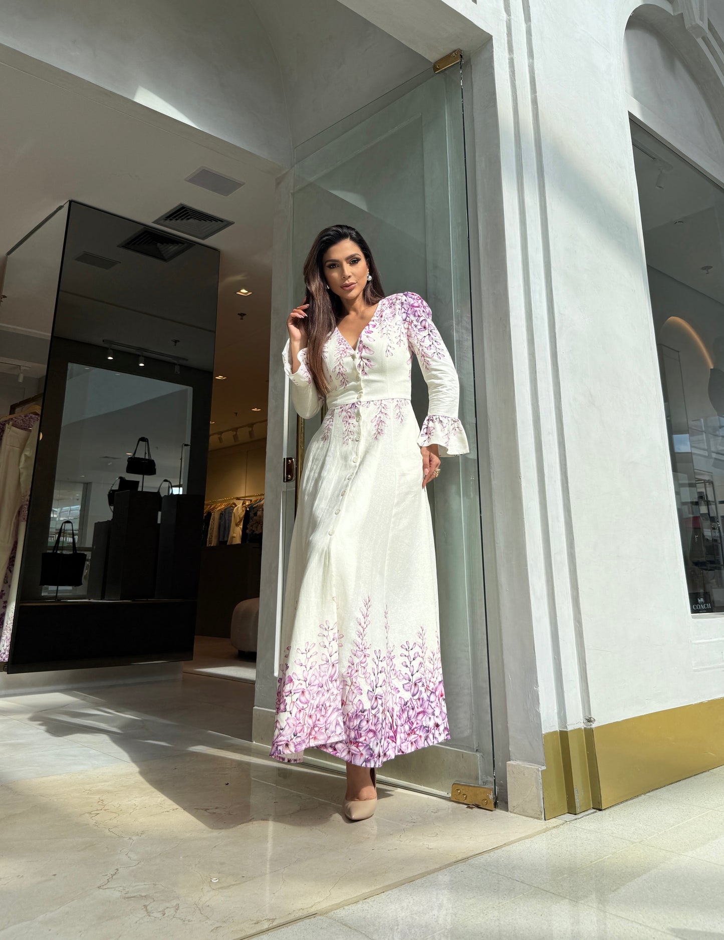 Vestido Lalibela Cindy Off Estampado