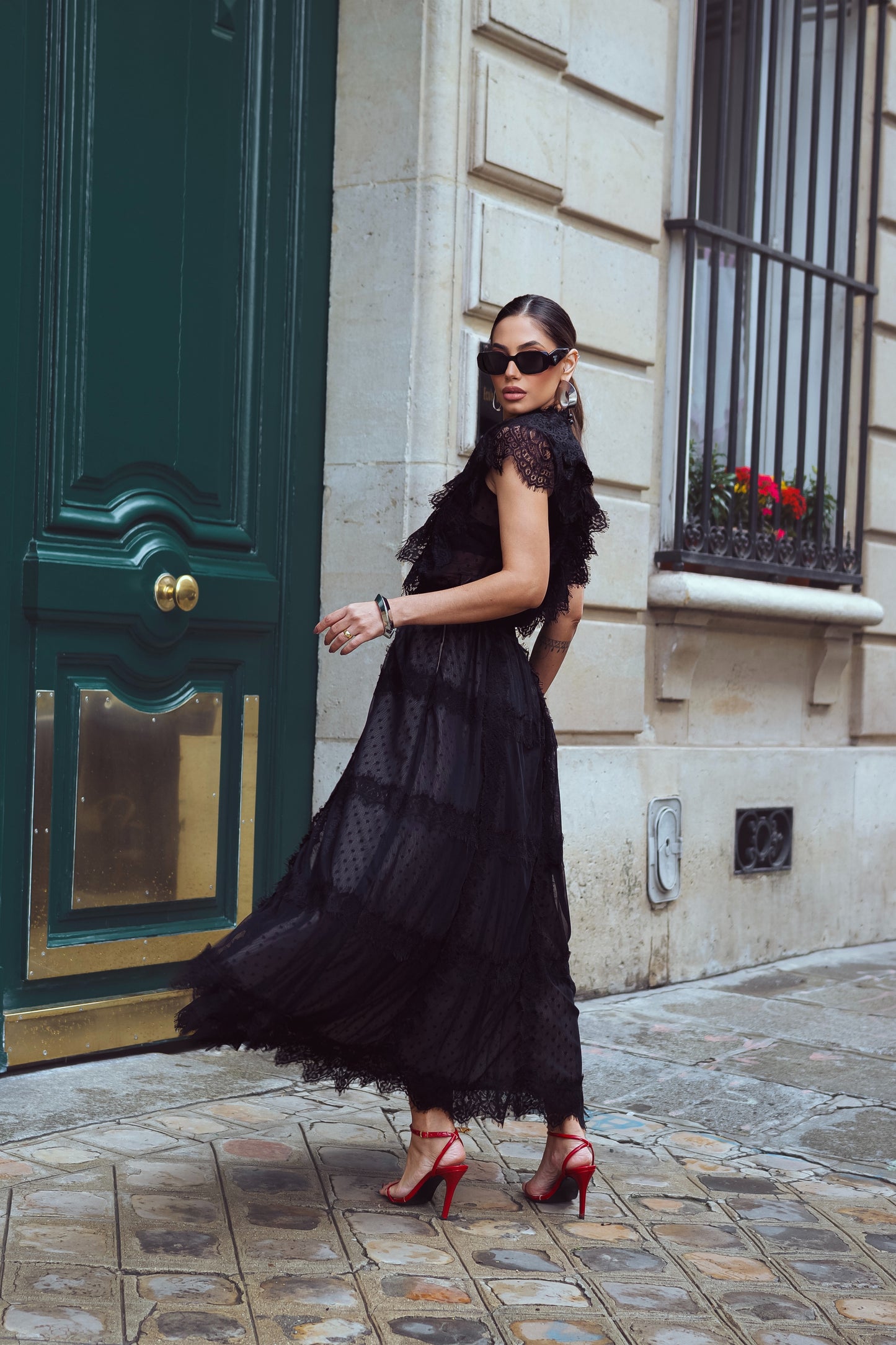Conjunto luzia fazzolli tule giovana preto
