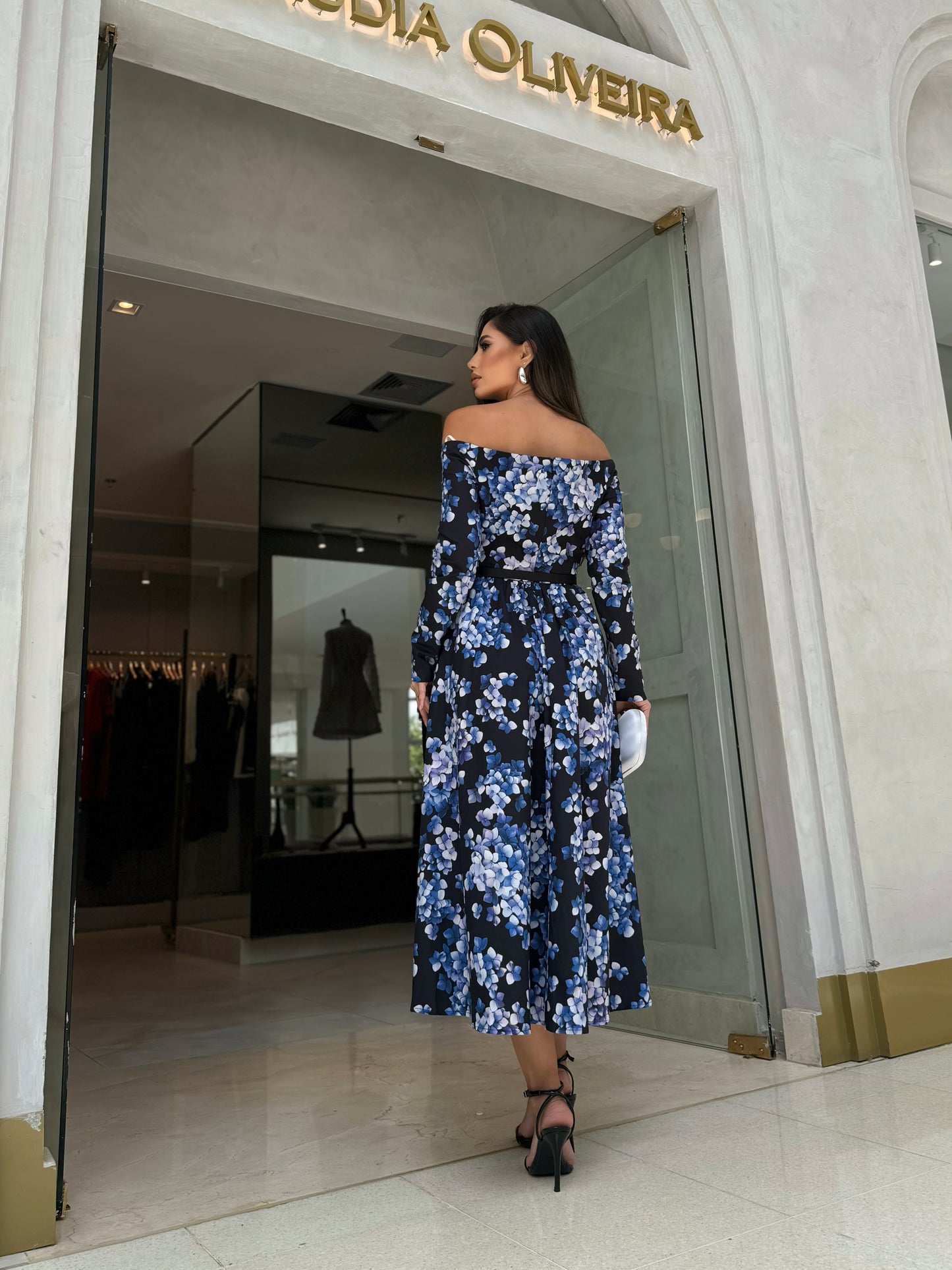 Vestido Lalibela Millie Midi Blaumeise