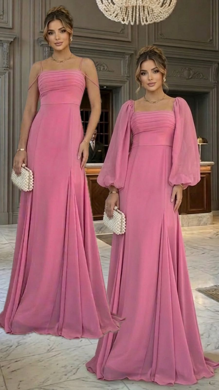 Vestido Dpsco Leyla Rosa Cha