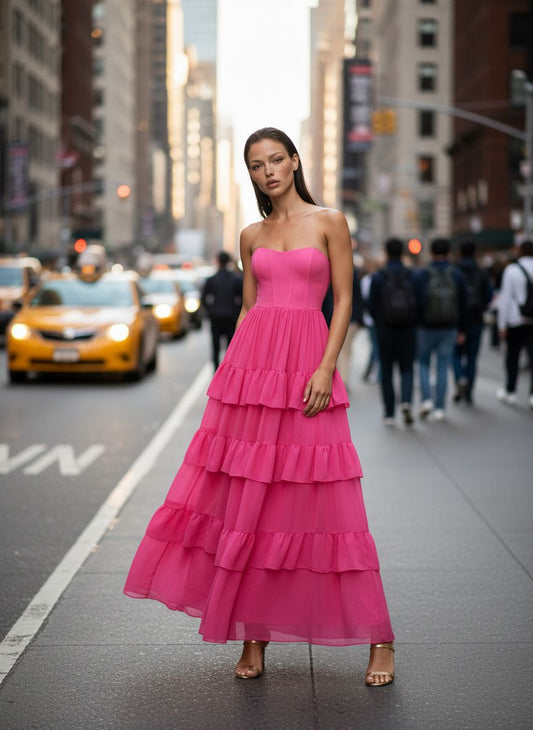VESTIDO AVE RARA LA BELLE E PINK