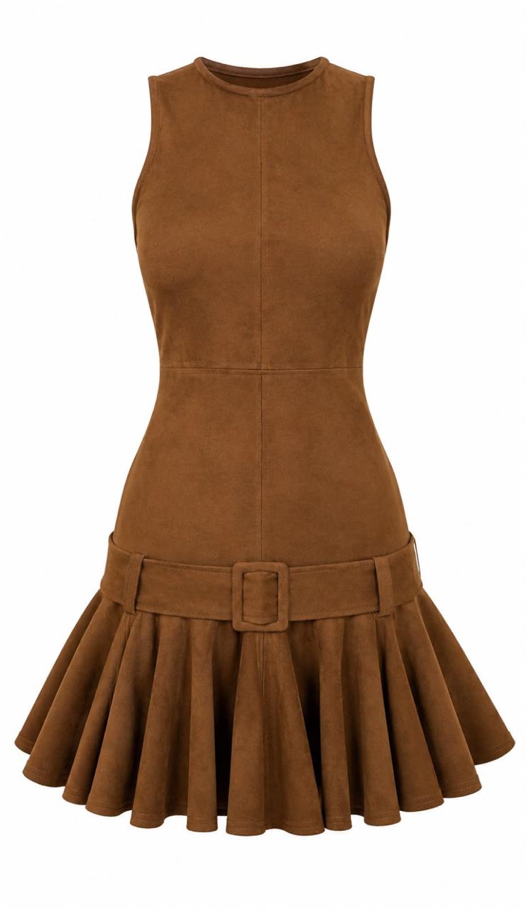 VESTIDO ENI MARROM