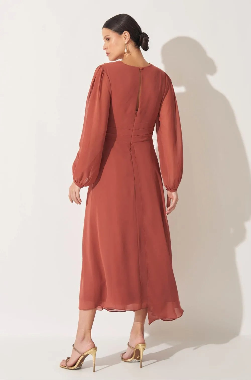 Vestido Dpsco Petra Terracota