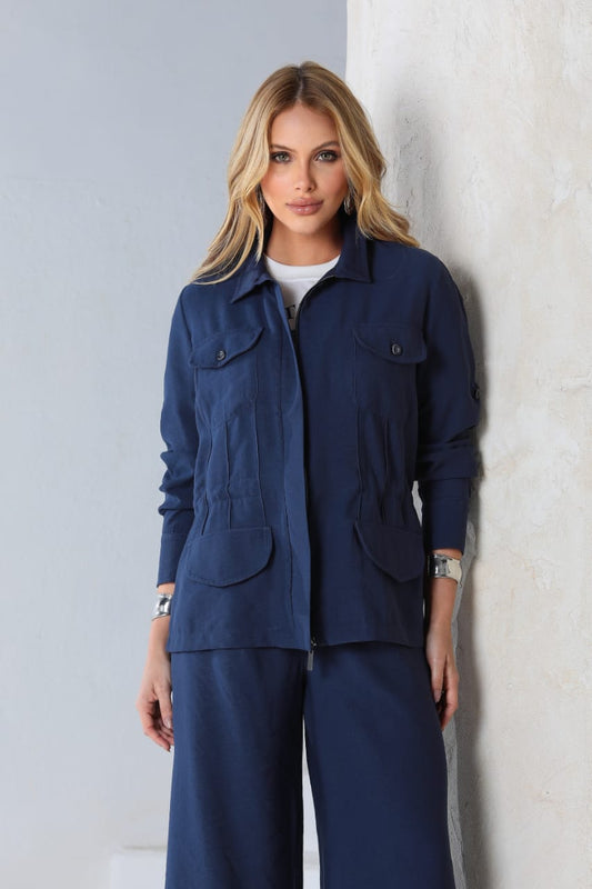 Camisa Anamês Parka Azul Marinho