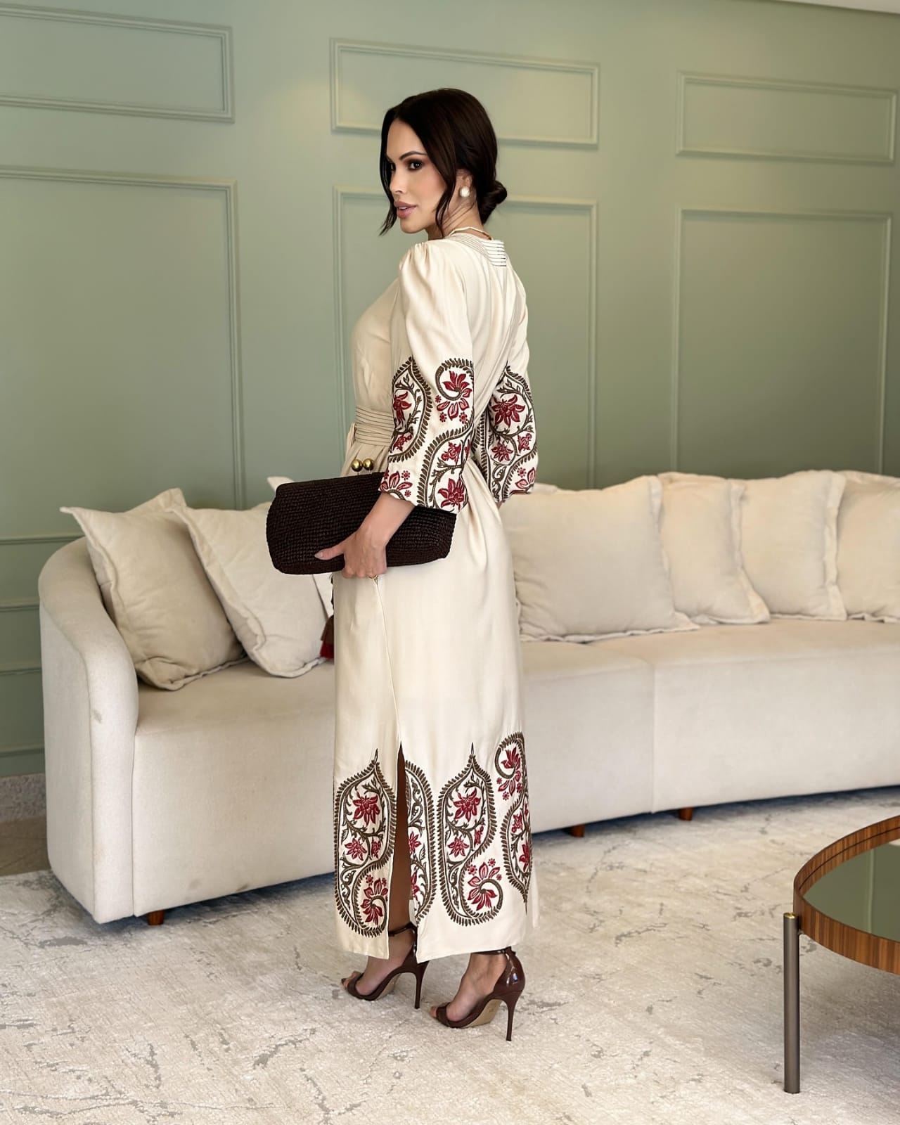 Vestido Luzia Fazzolli Becca Manteiga