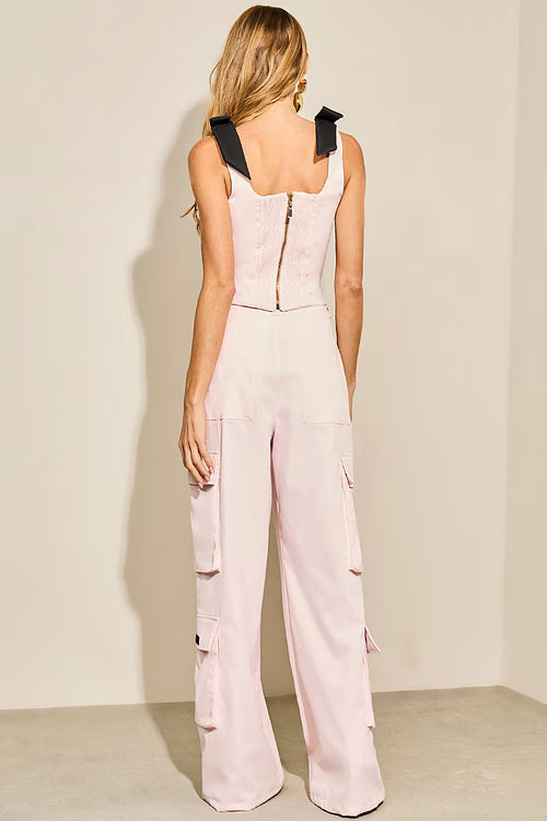 CONJUNTO LULEG ALFAIATARIA DET LAÇO ROSA