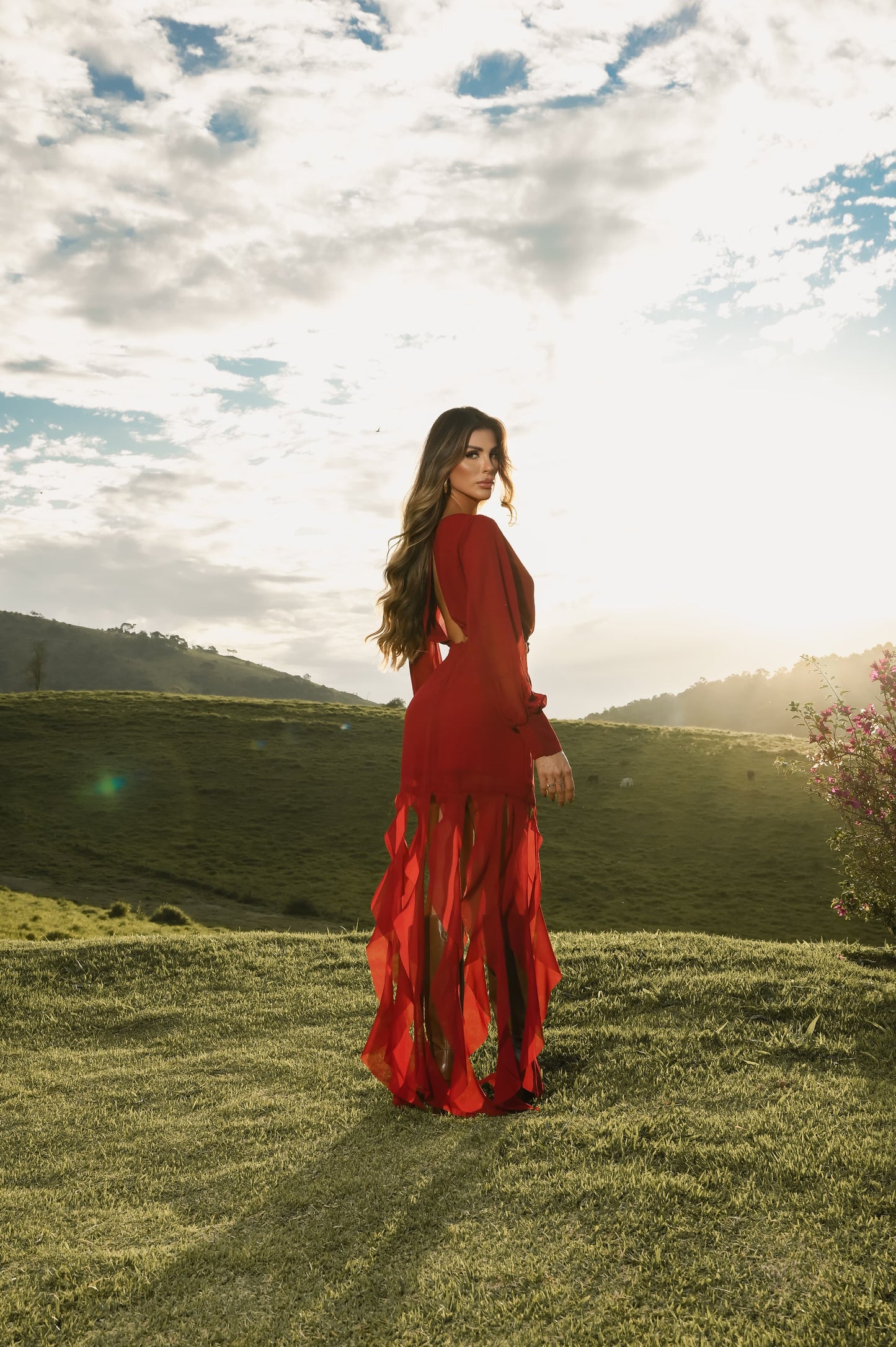 Vestido Desnude Silvia Marsala
