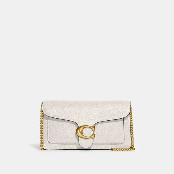 BOLSA COACH TABBY CHAIN CLUTCH CHALK