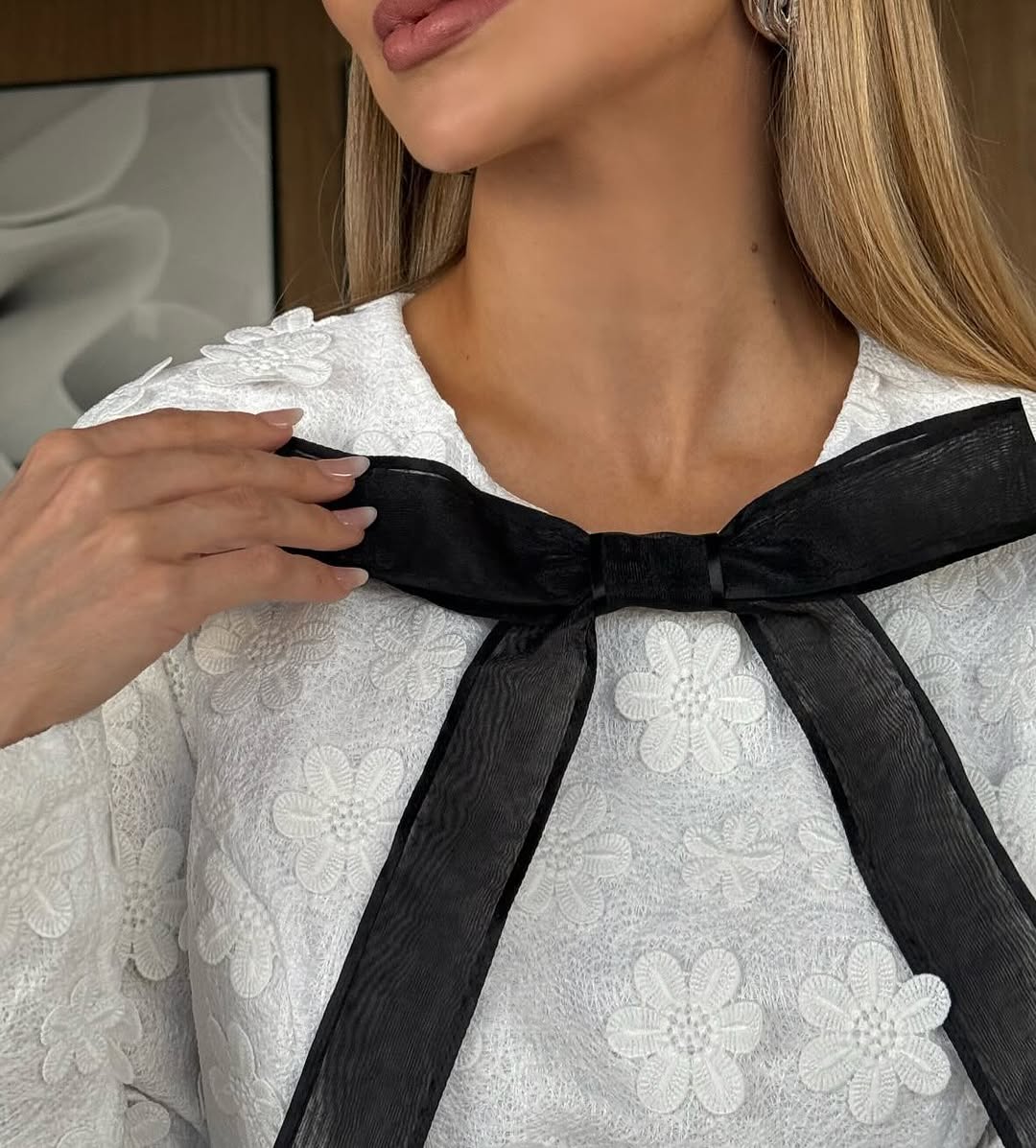 Vestido Lalibela Curto Flores 3D Off
