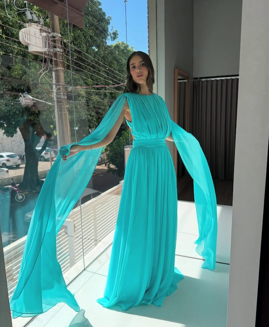 Vestido D'Teliê Eliana Azul