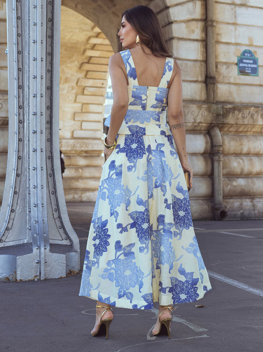 Conjunto luzia fazzolli jacquard estampado