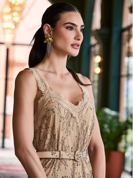 VESTIDO LUZIA FAZZOLLI RENDA C ENTREMEIO BEGE