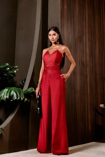 MACACÃO LILY BELLE ELISA VERMELHO